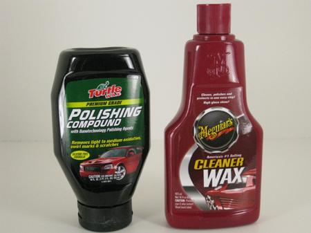 polish and wax for model car