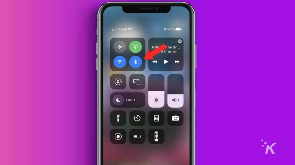 Iphone bluetooth setting