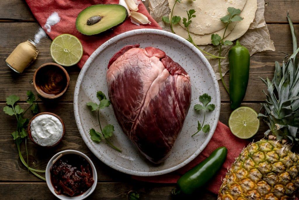 elk heart taco ingredients