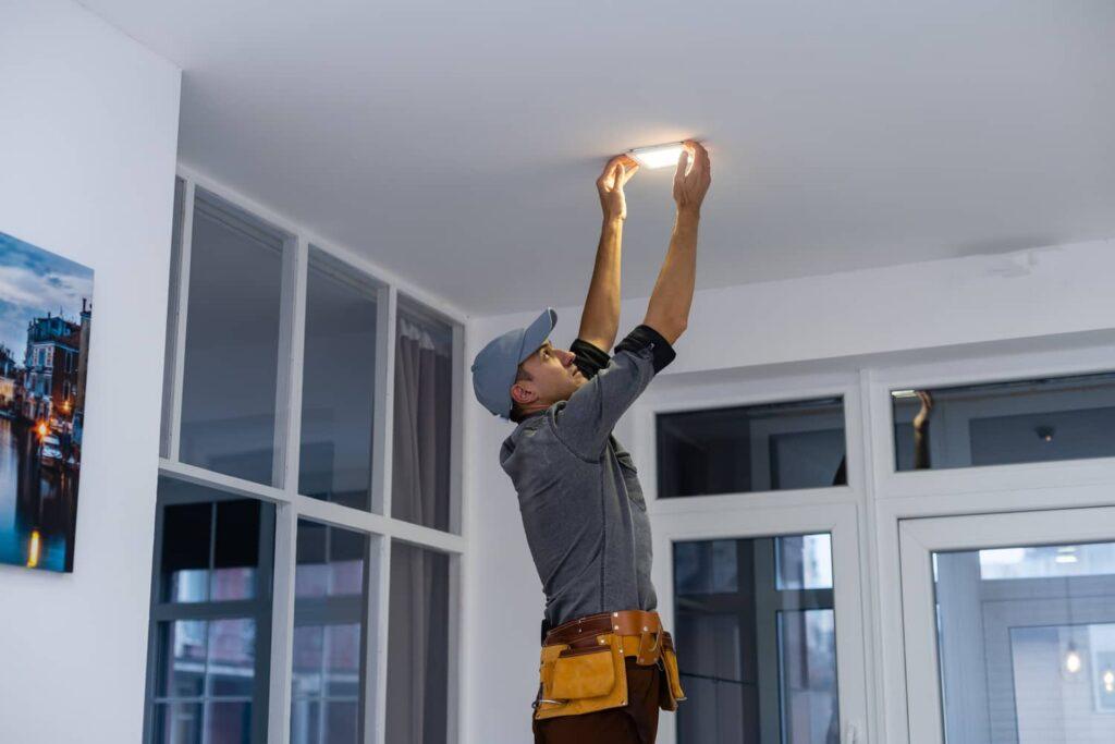 Always be careful when removing ceiling light covers. You don't want to get an electric shock.