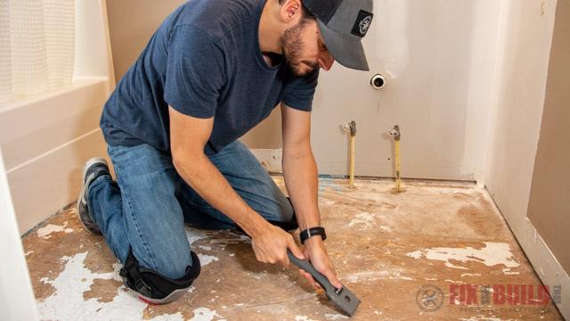 Scraping Mastic Off OSB Subfloor