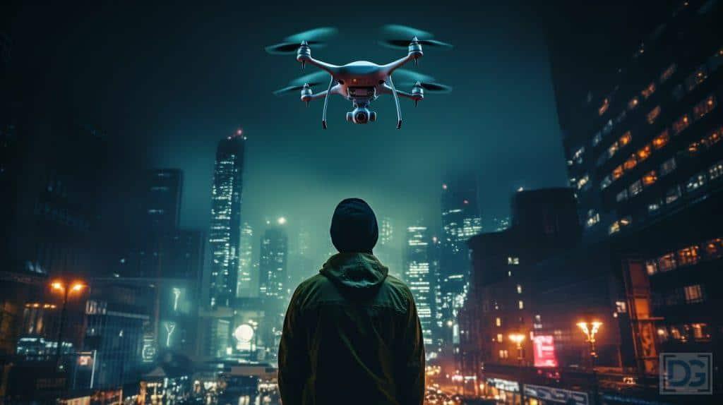 Surveillance Drones Look Like at Night