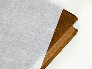 Tissue paper on a book