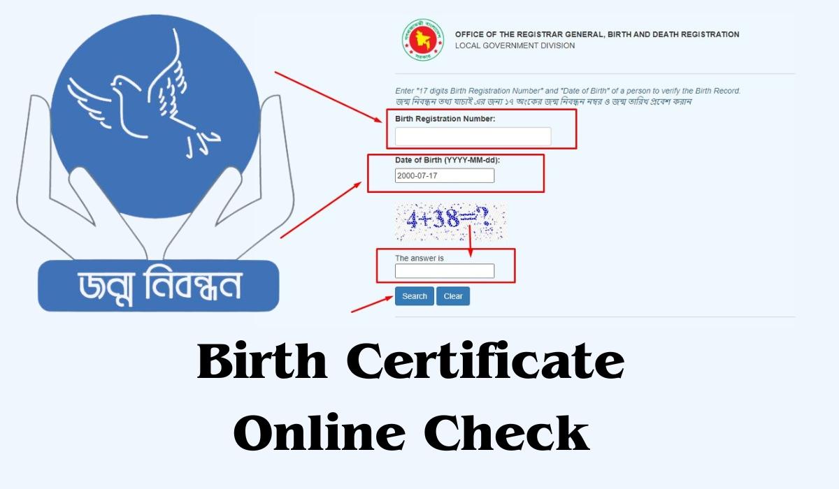 Birth Certificate Online Check