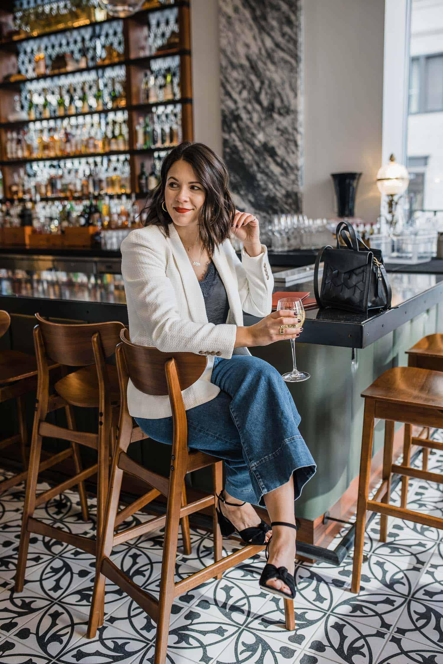 Wide-Leg Crop Denim business dinner