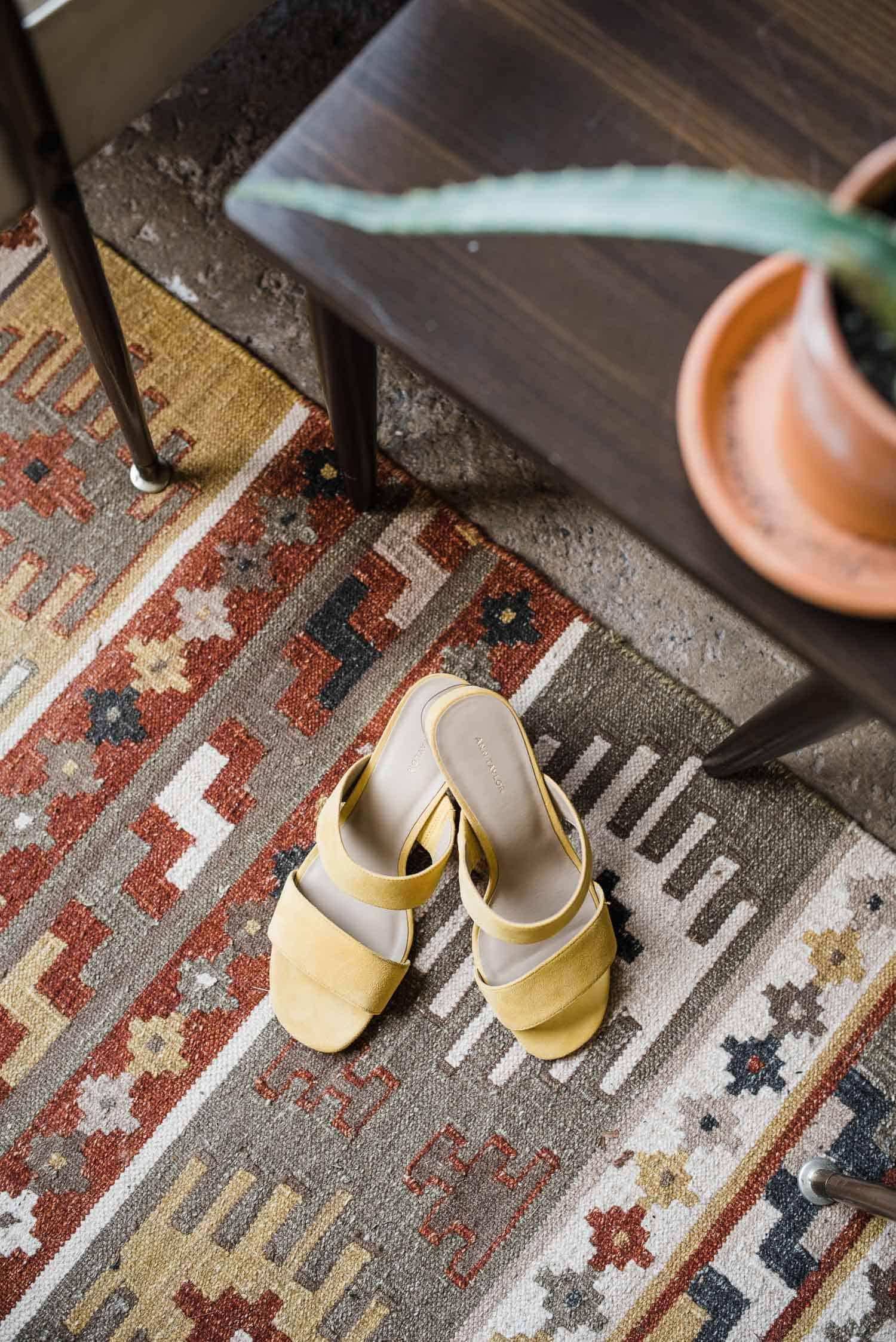 yellow sandals